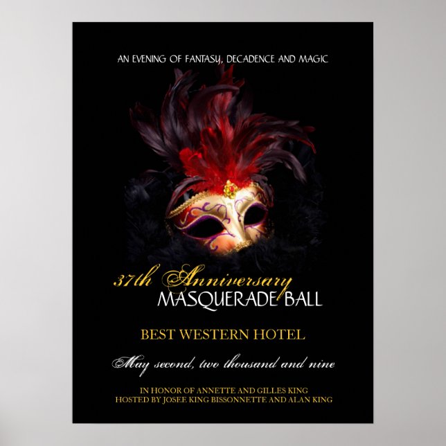 Póster Pelota de Masquerade - Poster (Frente)