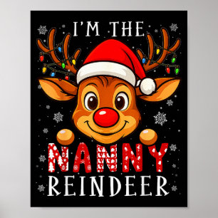 Póster Peluche Reno Navidad Familia Pareo Pijama Fu