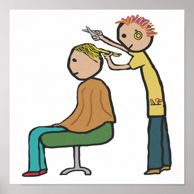 Póster Peluquería (Frente)