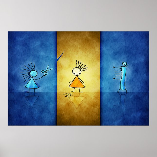 Póster Peluquería (Frente)