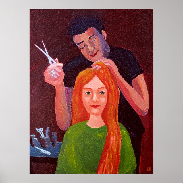 Póster Peluquería (Frente)