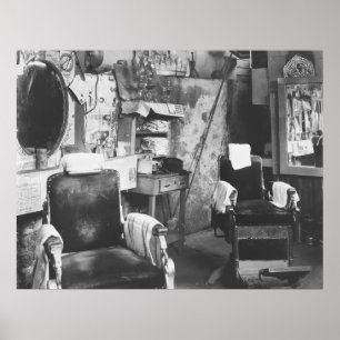 Póster Peluquería de caballeros de Atlanta: 1936