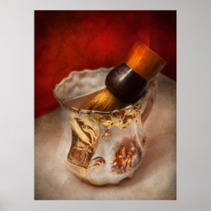 Póster Peluquero - afeitando - la belleza de barbering