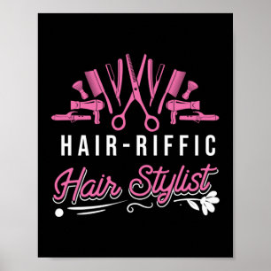 Póster Peluquero estilista de pelo estilista para el cabe