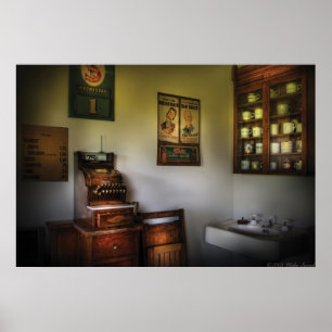 Póster Peluquero - la caja registradora