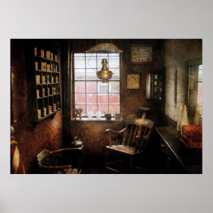 Póster Peluquero - recordar los viejos días