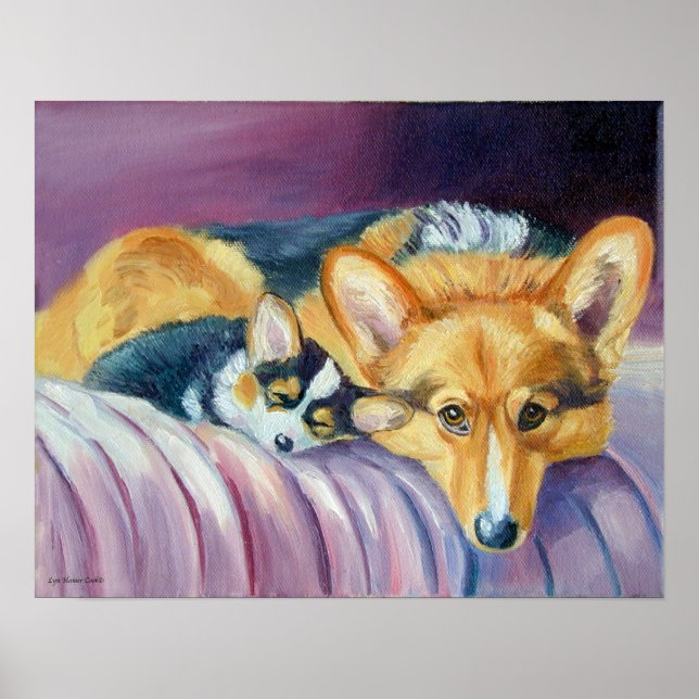 Póster Pembroke Poster galés Corgi (Frente)