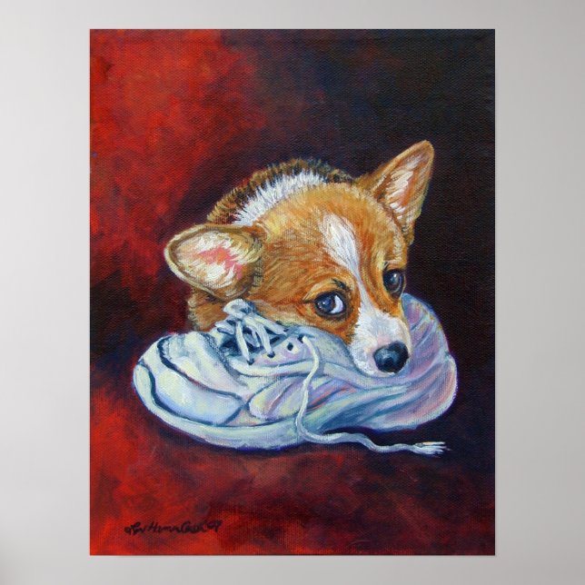 Póster Pembroke Poster galés Corgi (Frente)