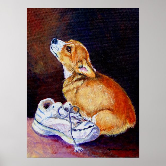 Póster Pembroke Poster galés Corgi (Frente)