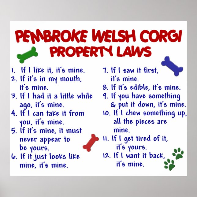 PÓSTER PEMBROKE WELSH CORGI PL2 (Frente)