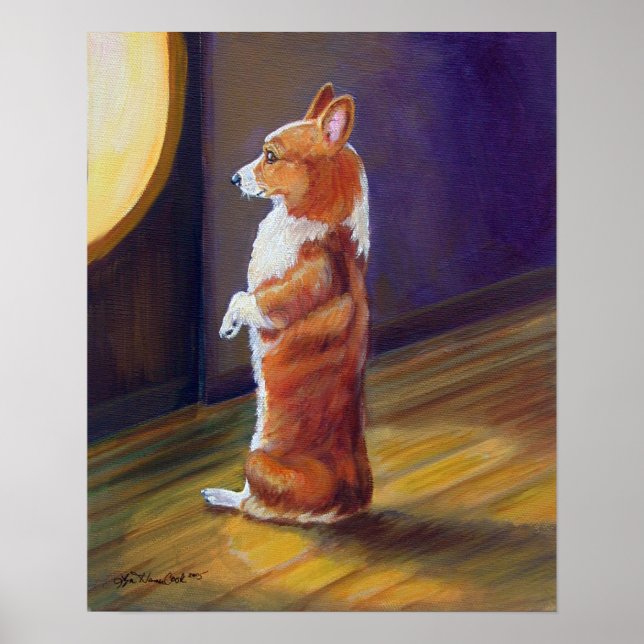 Póster Pembroke Welsh Corgi Poster Print (Frente)