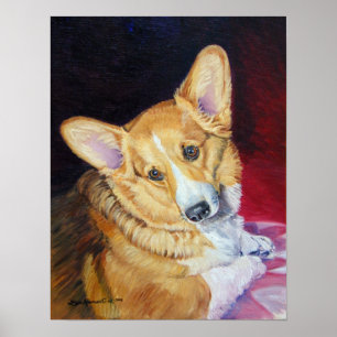 Póster Pembroke Welsh Corgi Print