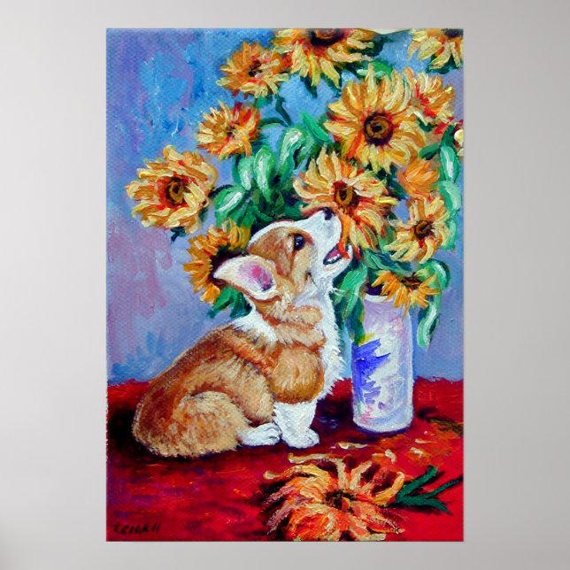 Póster Pembroke Welsh Corgi Print (Frente)