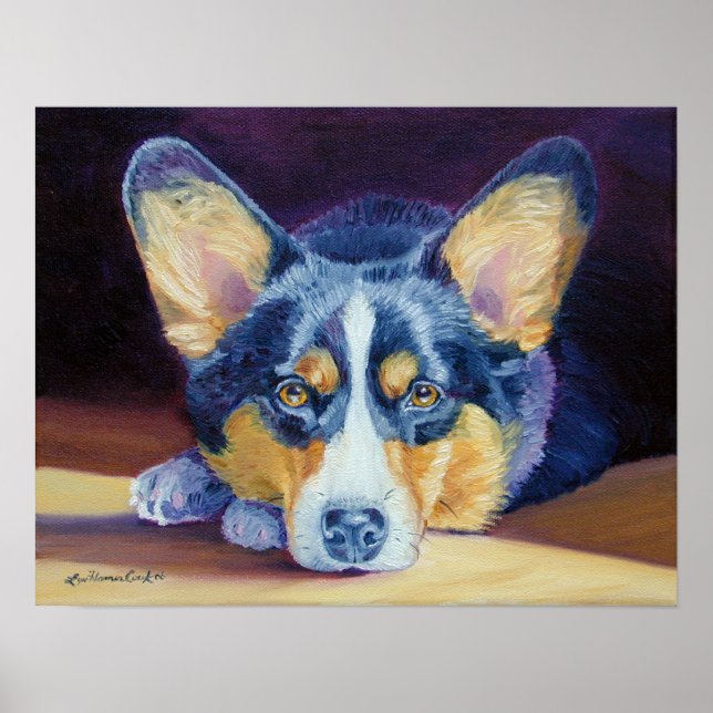 Póster Pembroke Welsh Corgi Print (Frente)