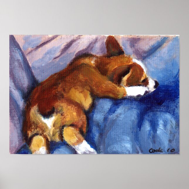 Póster Pembroke Welsh Corgi Print (Frente)
