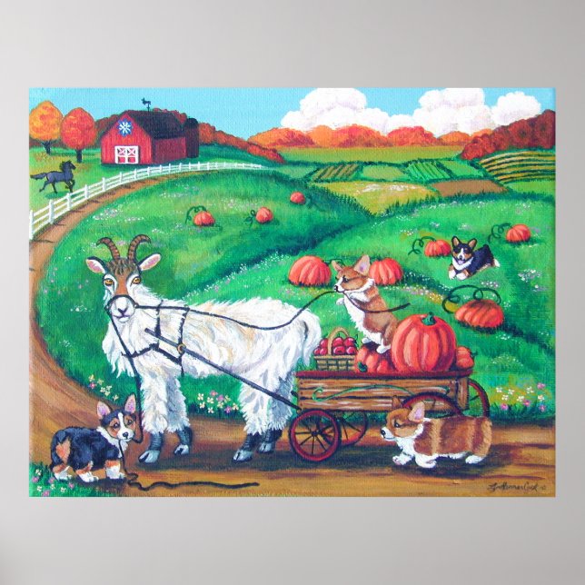 Póster Pembroke Welsh Corgi Print (Frente)