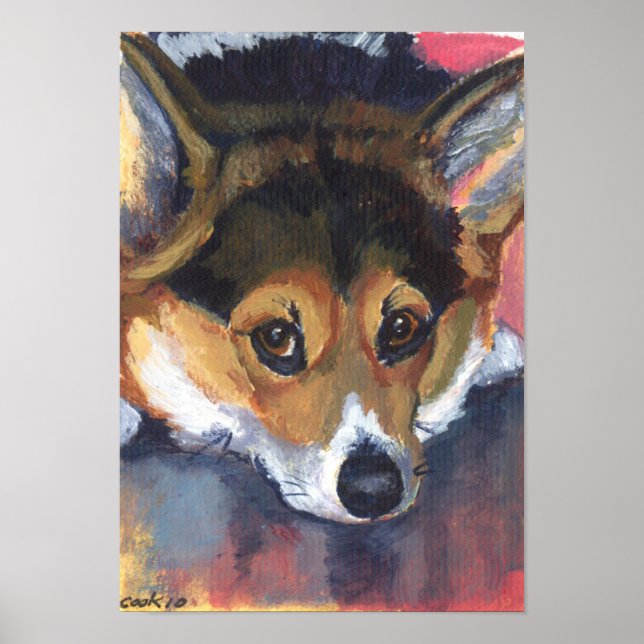 Póster Pembroke Welsh Corgi Print (Frente)