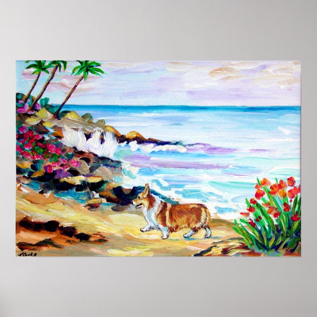 Póster Pembroke Welsh Corgi Print (Frente)