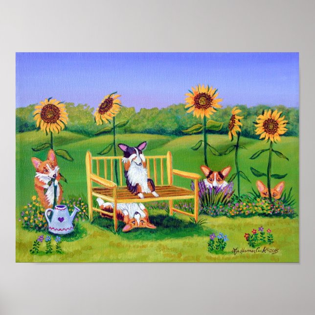 Póster Pembroke Welsh Corgi Wall Print (Frente)