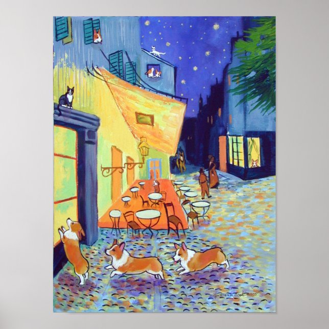 Póster Pembroke Welsh Corgi Wall Print (Frente)