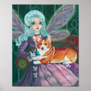 Póster Pembroke Welsh Corgi Wall Print