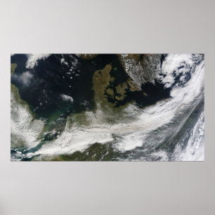 Póster Penacho de la ceniza del volcán de