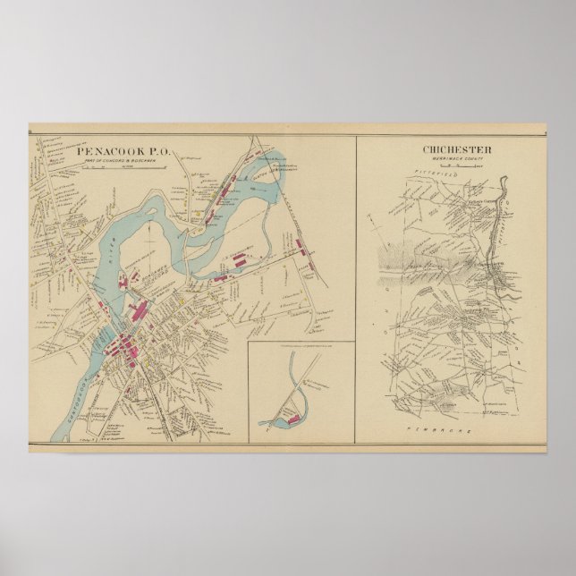 Póster Penacook PO, Chichester (Frente)