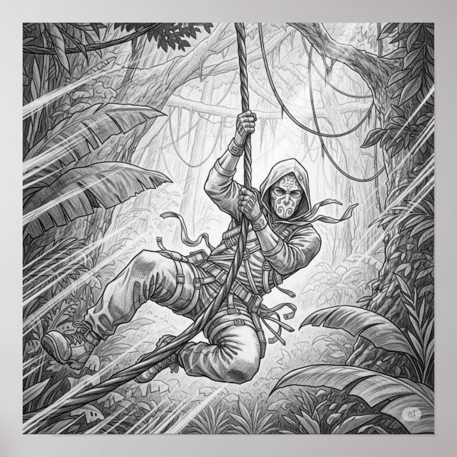 Póster Pencil Sketch Adventure (Frente)