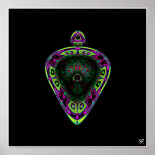Póster Pendante (patrón colorido abstracto - pareidolia)