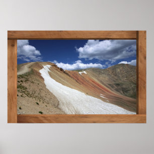 Póster Pendiente de nieve poster escénico de Red Cone Col
