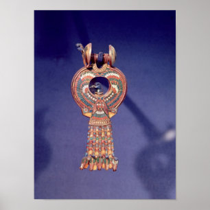 Póster Pendiente derecho de los pendientes de un par con