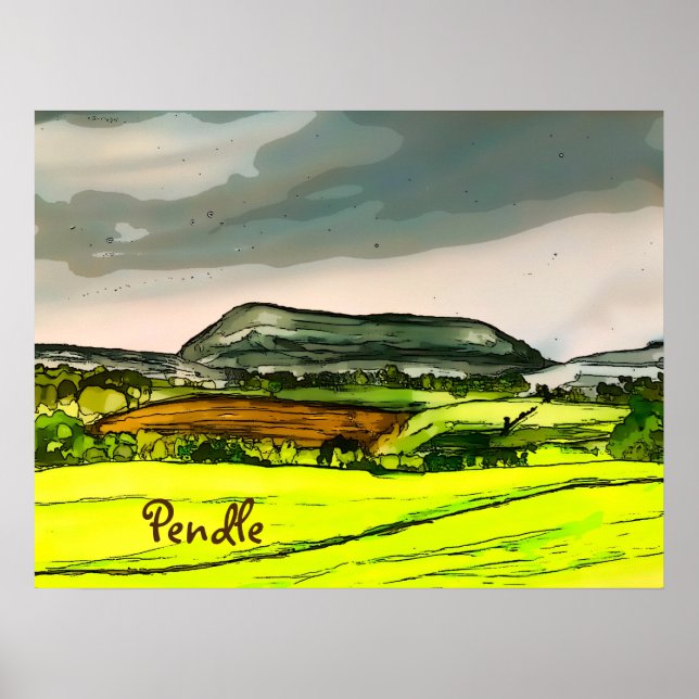 Póster Pendle Hill (Frente)