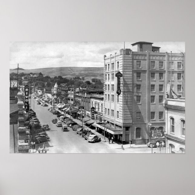 Póster Pendleton, Oregon Main Street View Photography (Frente)