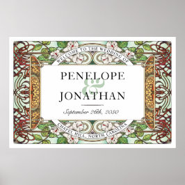 Póster PENELOPE 01 A - Signo de bienvenida Boda grande