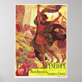 Póster PENELOPE Teatro de Ópera francés Gabriel Faure