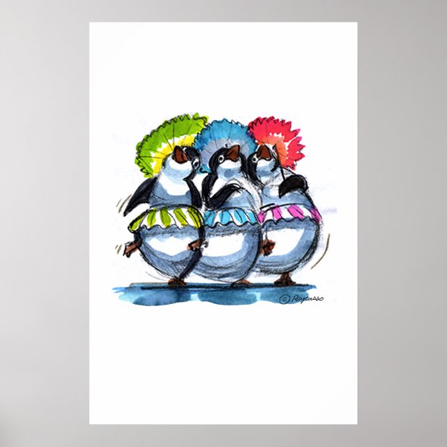 Póster pEnGuIn Umbrellas (Frente)