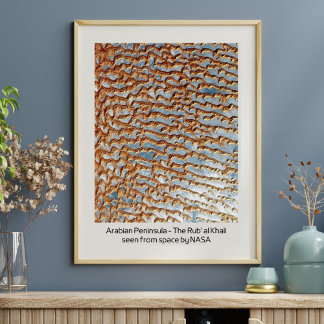 Póster Península Arábiga - El Rub'Al Khali