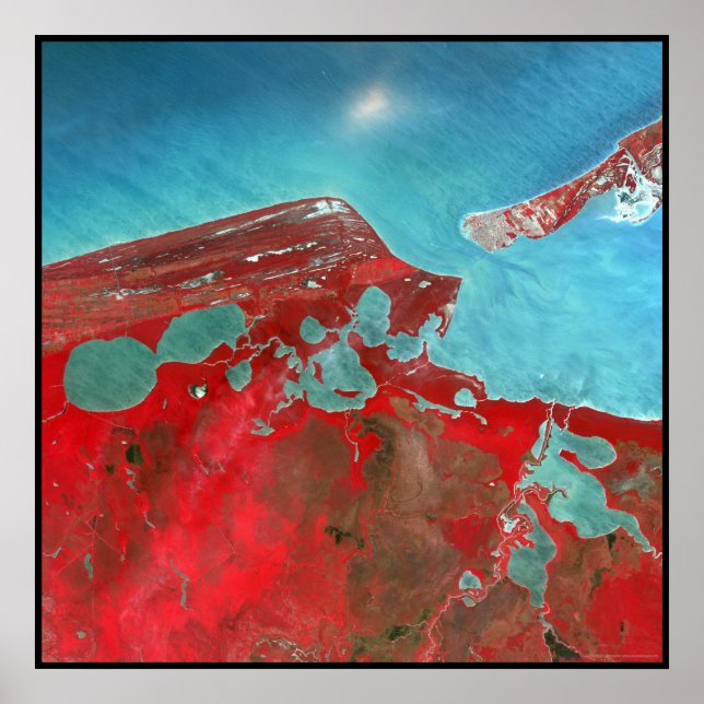 Póster Península de Campeche Yucatán México (Frente)