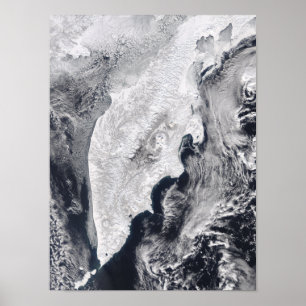 Póster Península de Kamchatka, Rusia del este