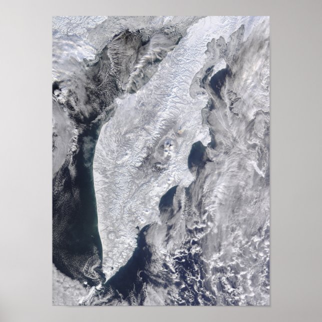 Póster Península de Kamchatka, Rusia Oriental 2 (Frente)