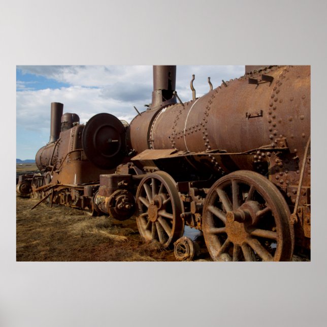 Póster Península de Seward, Alaska, Tren a ninguna parte (Frente)