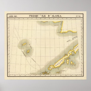 Póster Peninsula of Alaska