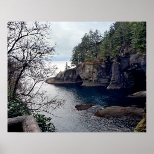 Póster Península olímpica de Cape Flattery - Washington