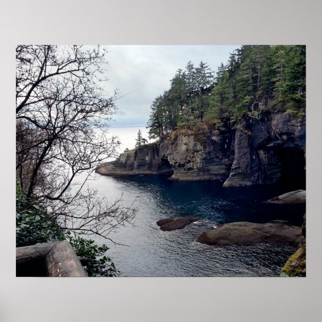 Póster Península olímpica de Cape Flattery - Washington (Frente)