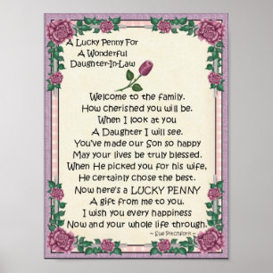 Póster Penique Cartera-Hija-En-Ley-Afortunado del