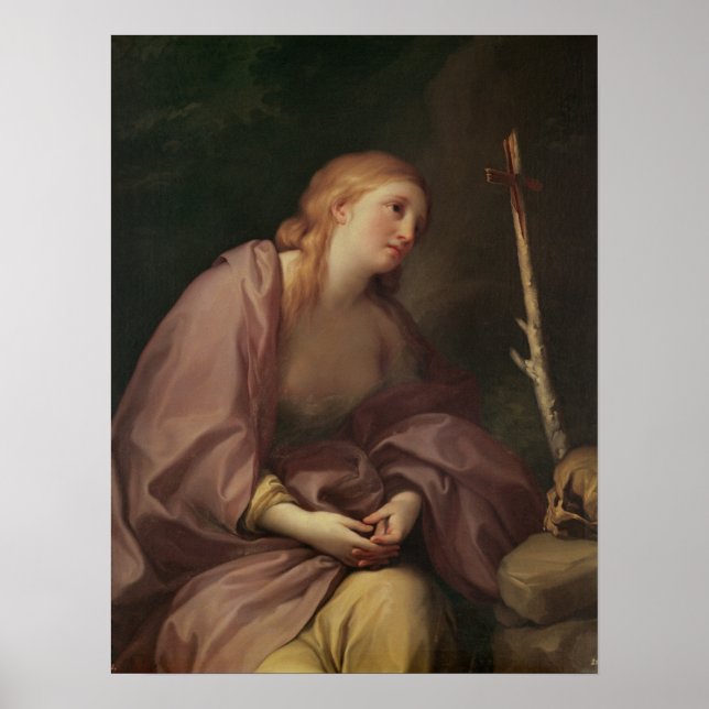 Póster Penitent Magdalene | c.1765 (Óleo sobre lienzo) (Frente)