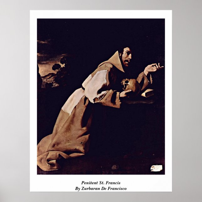 Póster Penitent St. Francis Por Zurbaran De Francisco (Frente)