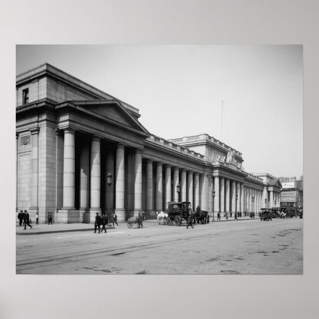 Póster Penn Station East Facade, 1910. Foto de cosecha de (Frente)