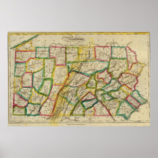 Póster Pennsylvania 1818 Edition