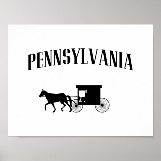 Póster Pennsylvania Amish Carriage (Frente)